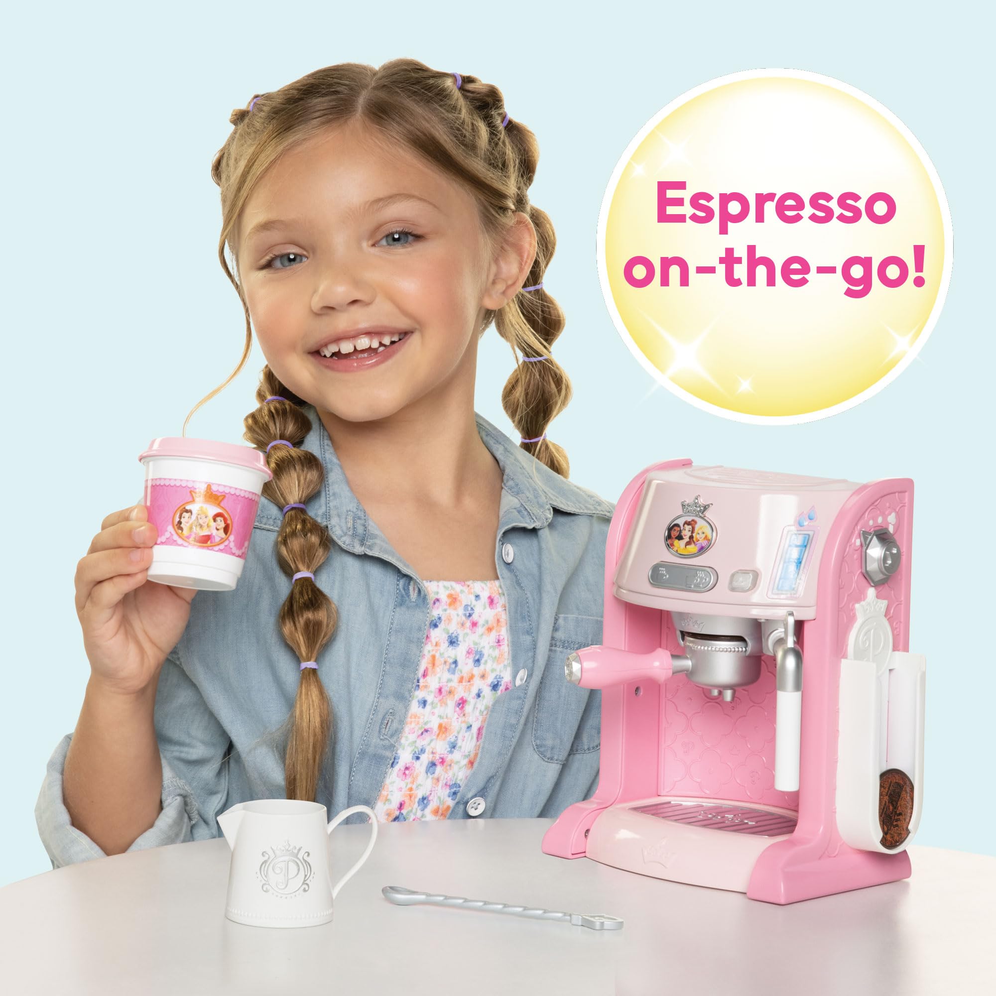 Image secondaire de Disney Princess Style Collection | Machine À Espresso Jouet pour Enfants | Cafetière avec Sons Et Lumières | Accessoires Cuisine