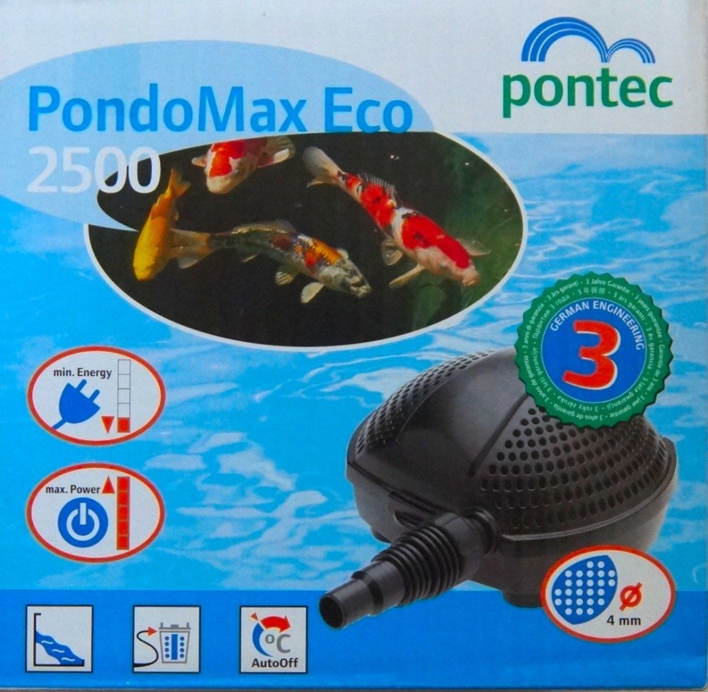 Pontec - PondoMax Eco 2500, Filtro con pompa per laghetti da giardino