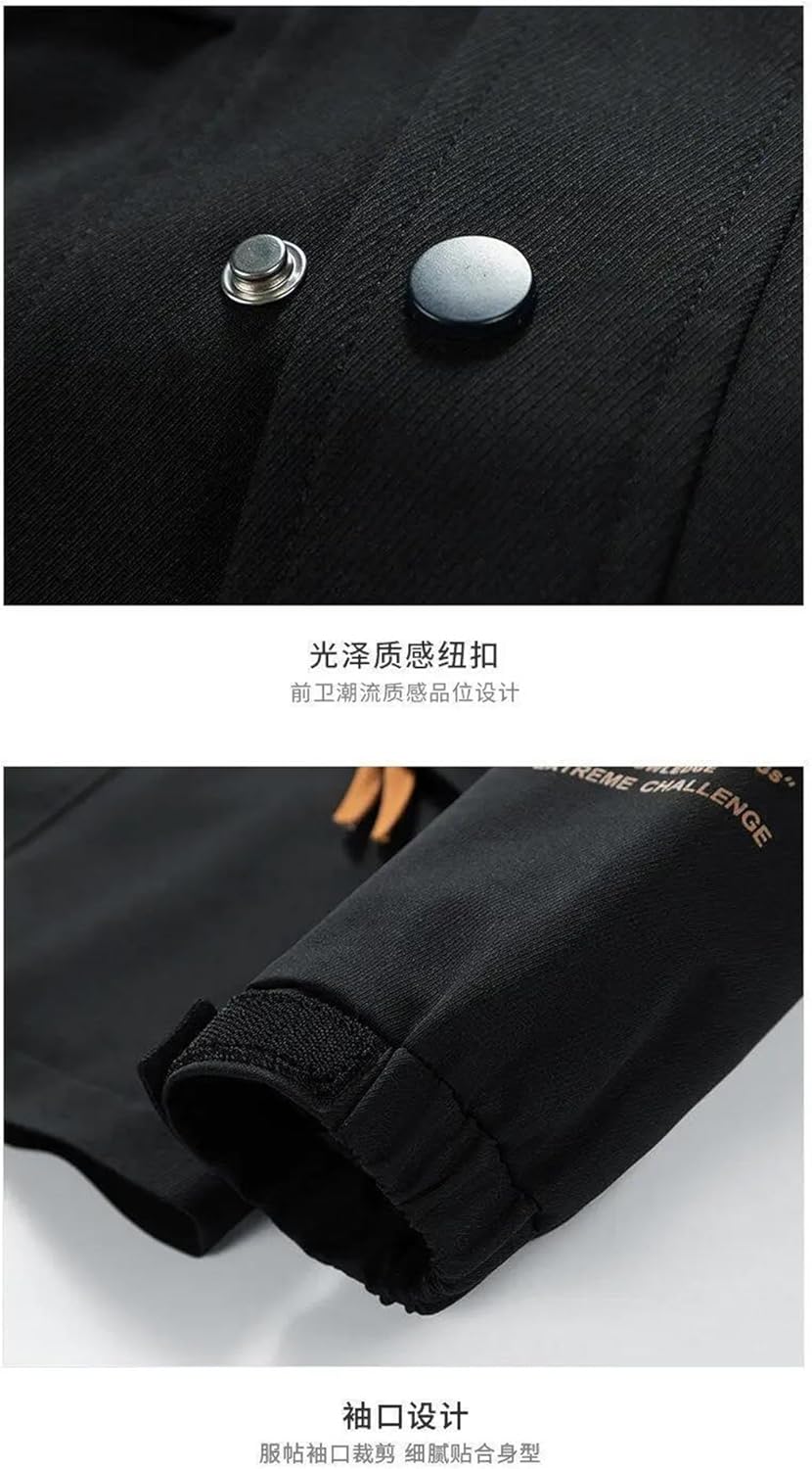 Men's Jacket Solid Lapel Cotton Padded Casual Coat