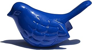 VIBHSA Handcrafted Bluebird of Happiness Home Decor Accents Collectible Bird Figurines Symbols of Health & Happiness (Blue)