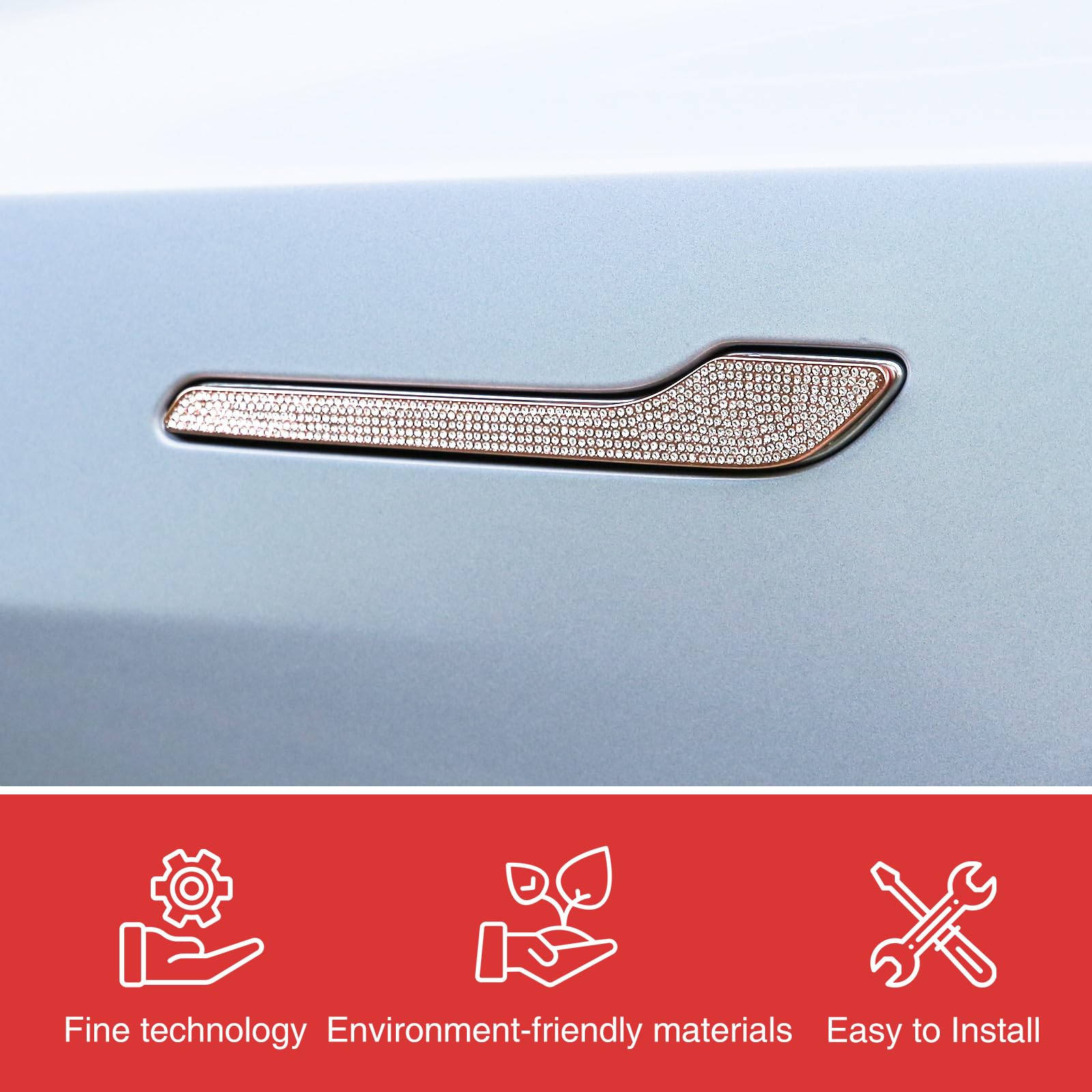 Tesla Door Handle Protectors - Anti-Scratch Vinyl Wrap For Model 3/Y 2017-2024