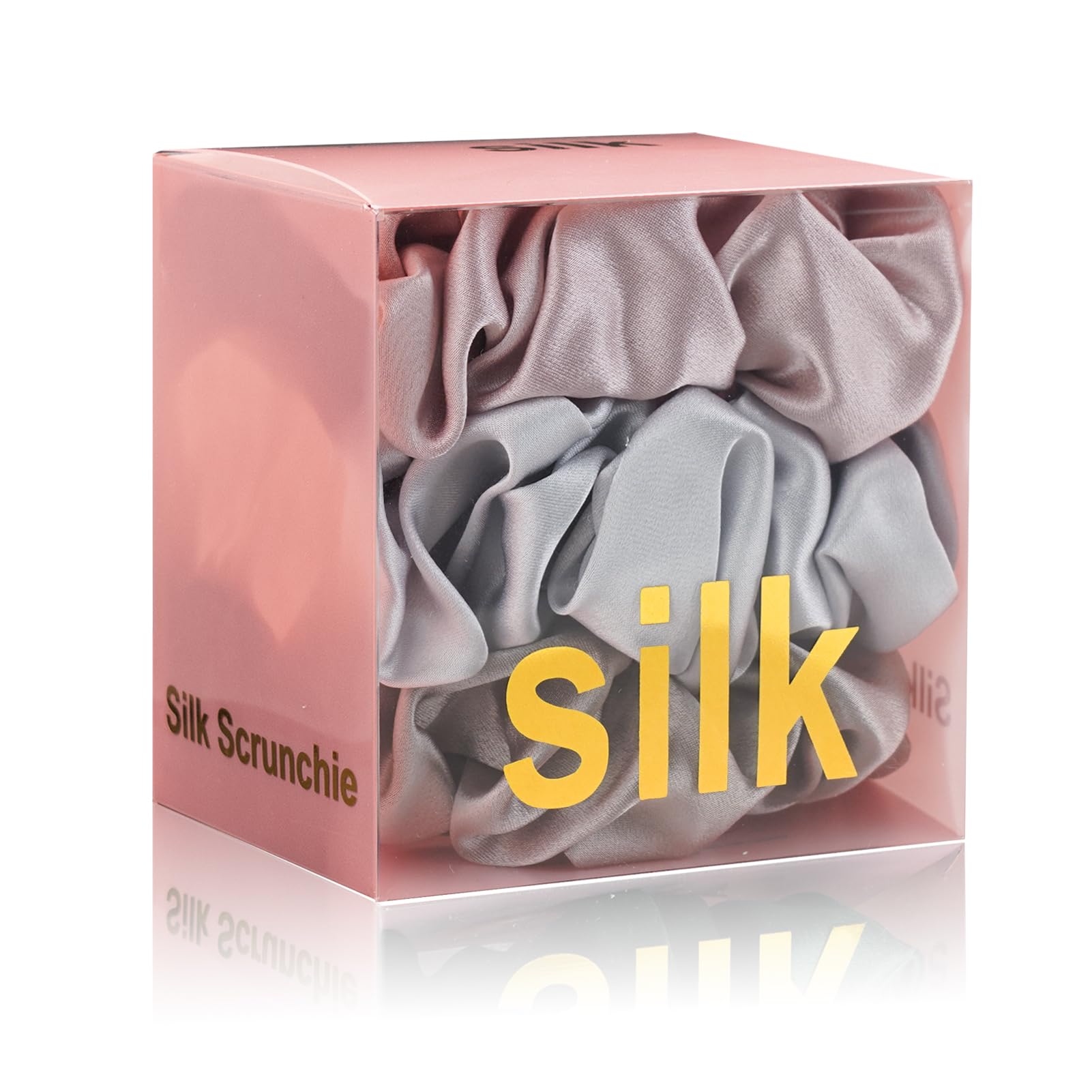 Coleteros de seda para el cabello, 100 % seda de morera