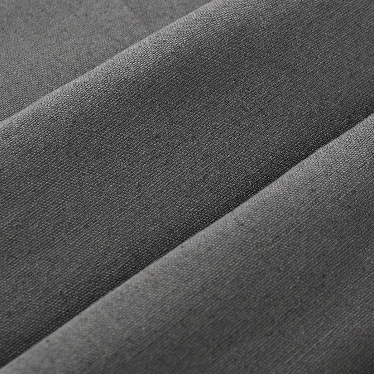 DOSLY Ides Farmhouse Grey Shower Curtain with Bowknot, Cotton Woven and Cotton Blend Fabric, Pleated Grey Stripe, Country Style, 72x84 in image 5