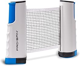 PRO SPIN Gioca Ovunque Rete Ping Pong Portatile - Rete Pingpong da Tavolo Smontabile per Qualsiasi Tavolo Include Una Comoda Custodia