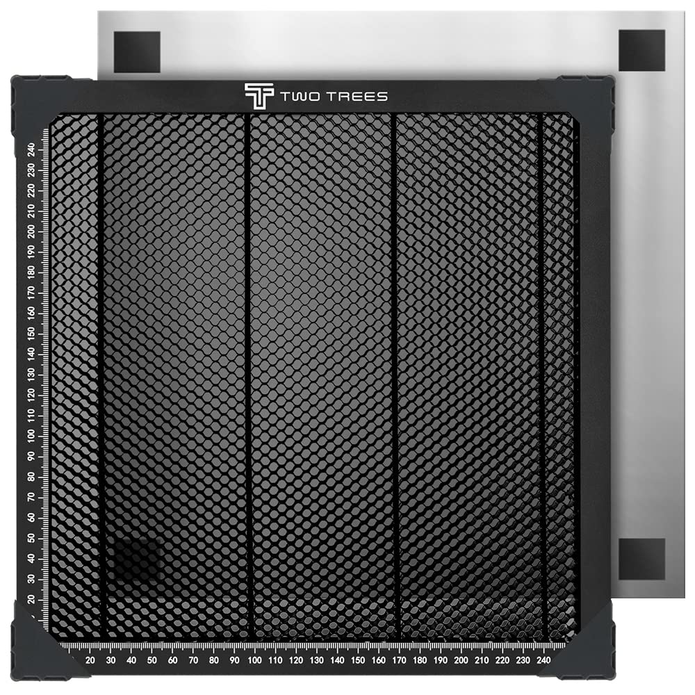 Usongshine 400 * 400mm Honeycomb Laser Bed Honeycomb Working Table Laser Honeycomb for CO2 or Laser Engraver Cutting Machine with Aluminum Plate (Available Sizes 350 x 350 mm)