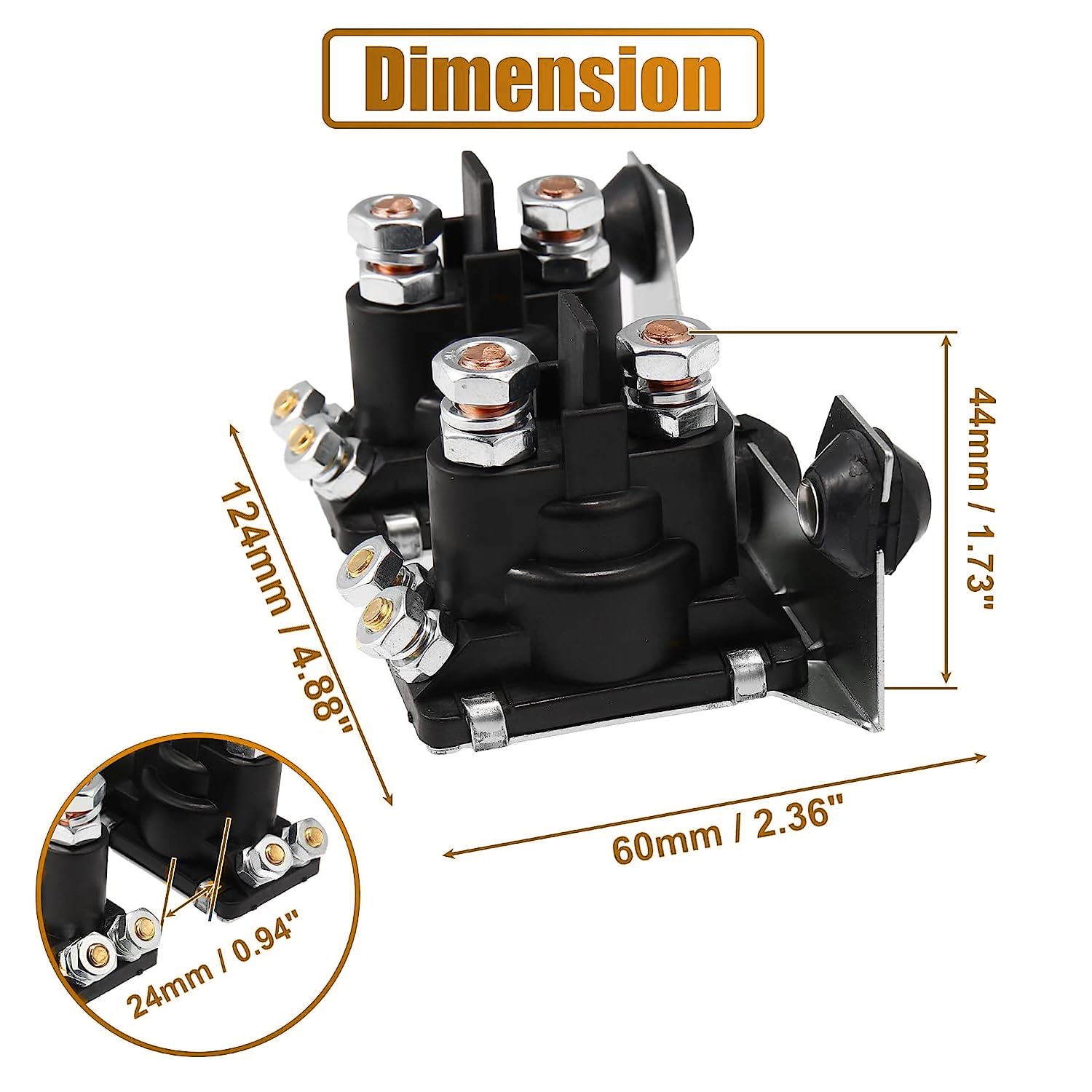 2 relés de calentador de colector de admisión 68188401AA relé de calentador de admisión de aire para Dodge para Ram 2500 3500 Pickup 1994-2002 5.9L Relé de calentador de rejilla diésel resistente al