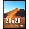 Americanflat 21x26 Picture Frame with Polished Plexiglass - Black Picture Frame - Wide Photo Frames Made of Engineered Wood for Vertical or Horizontal Wall Display - Epic Collection - Black
