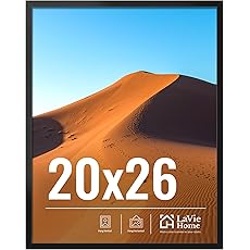 Americanflat 21x26 Picture Frame with Polished Plexiglass - Black Picture Frame - Wide Photo Frames Made of Engineered Wood for Vertical or Horizontal Wall Display - Epic Collection - Black