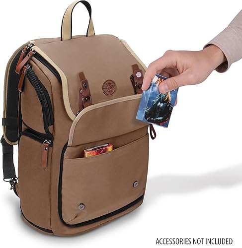 Miniatura 9 de ENHANCE Designer Edition - Mochila para cartas coleccionables MTG con espacio para carpeta de tarjetas, almacenamiento de caja de cartas TCG,