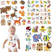 Vista 9 de Calcomanías de Navidad para planchar, parches de Navidad, calcomanías de Papá Noel, muñeco de nieve, ciervo, sombrero de Navidad, campana, pingüino