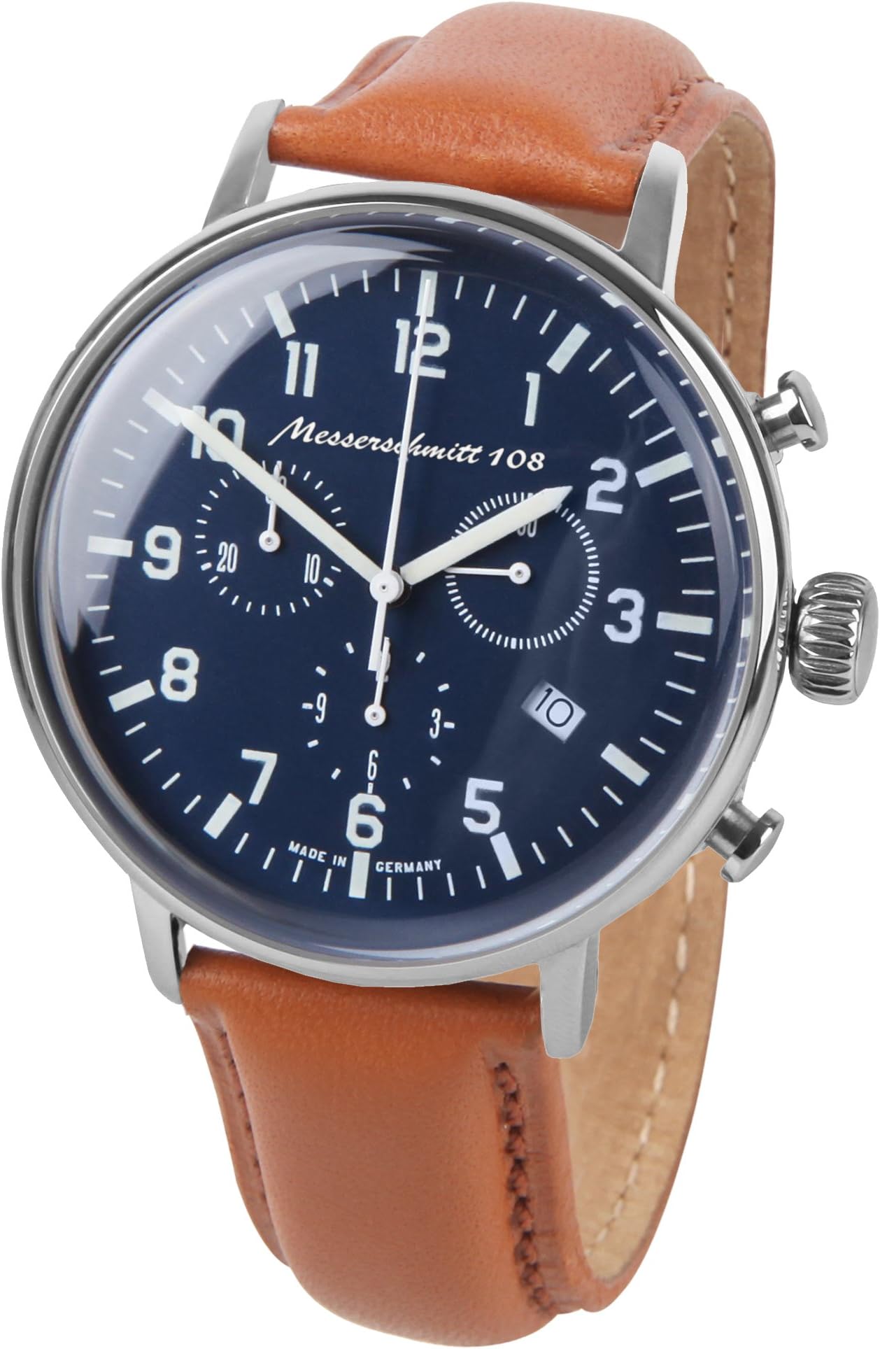 Mens Pilots Watch Chronograph ME-108-80L