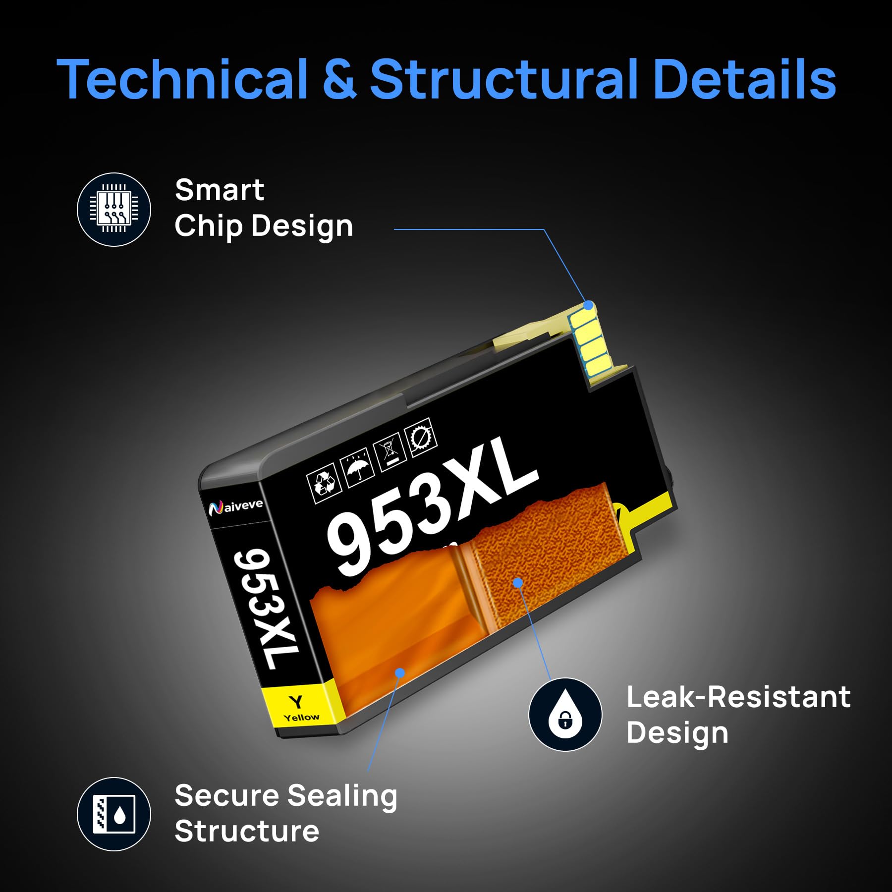 953 XLCartucce Compatibili 953XL per HP 953XL Multipack 4 Colori