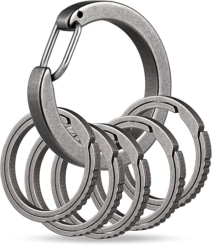 TISUR Kit de fabricación de llaveros con llaveros, cierres de pinza de langosta de metal, llaveros de anillos de llavero a granel y abiertos para