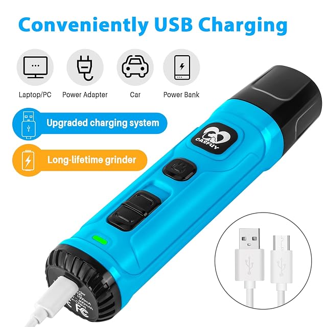 Foto 7 de 7 de Casfuy Lima de Uñas Eléctrica para Perros con 2 Luces LED