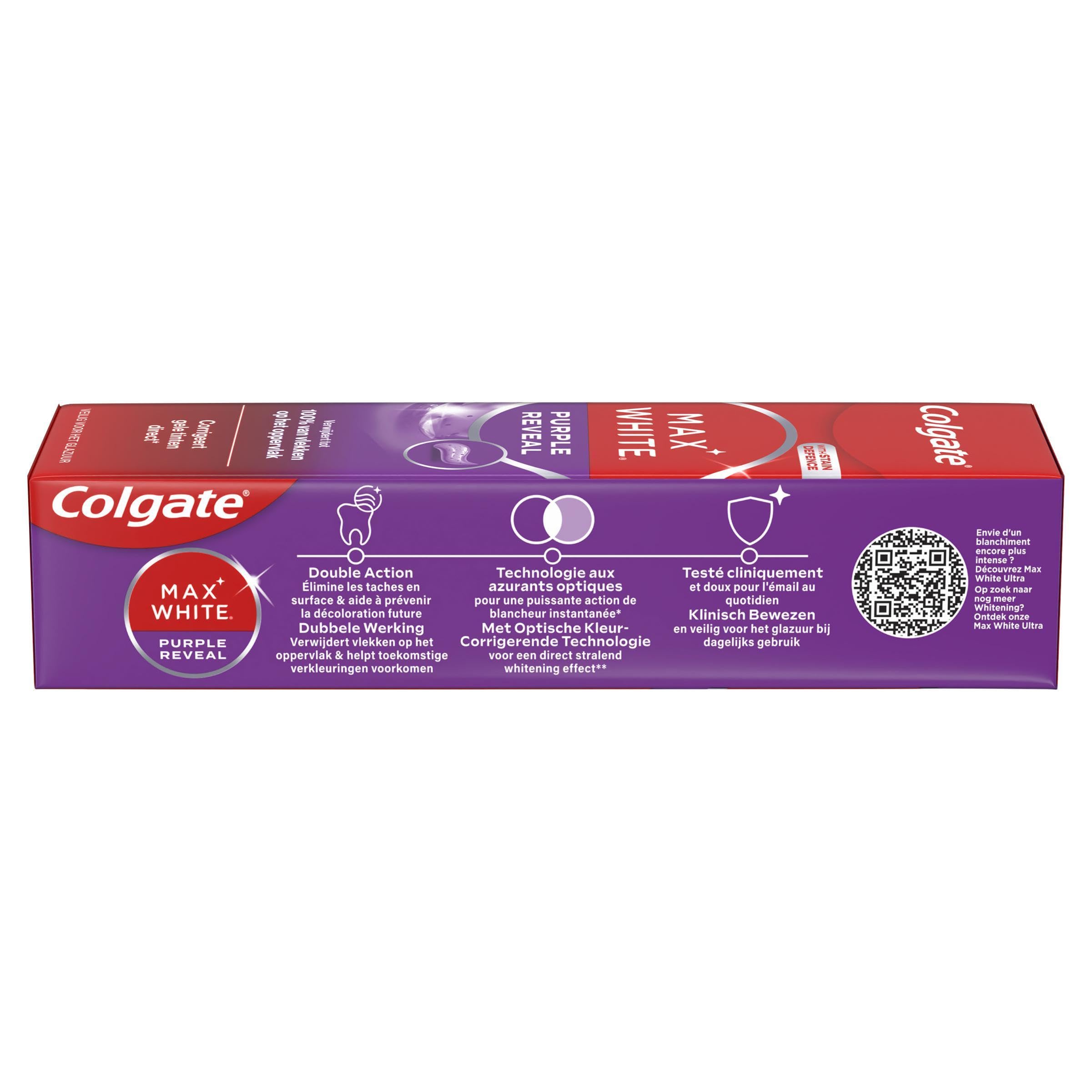 Colgate - Routine Blancheur Purple - Toner 40 ml - Siero Night Max White - 2,5 ml - Dentifricio 75 ml