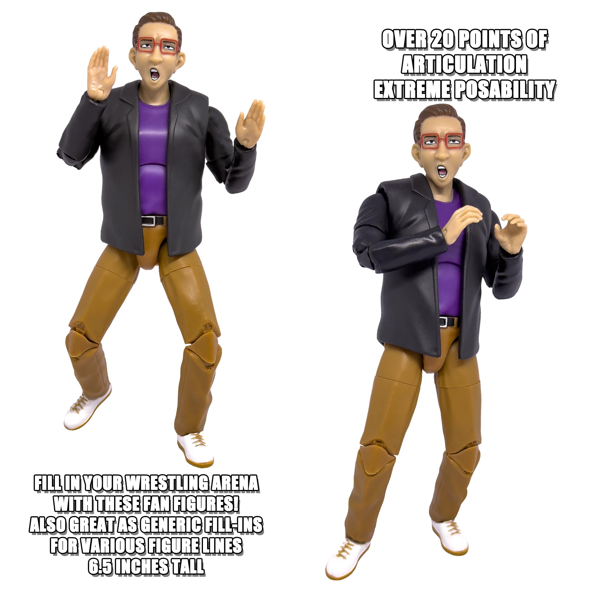 Ultimate Wrestling Crowd Fan Figures: Eugene