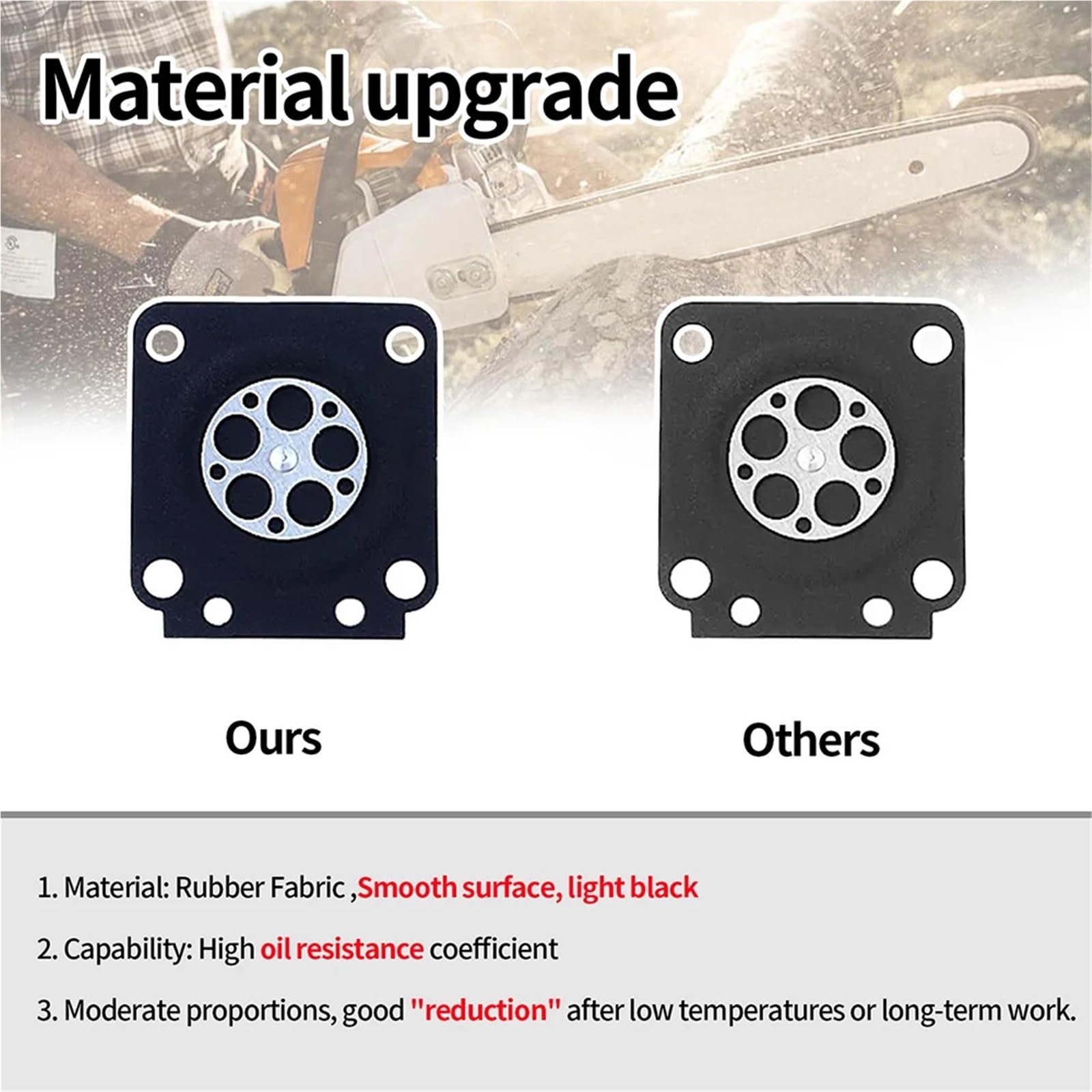 Kit de carburador Kits de reparación de carburador RB-77 compatibles con Zama 180 Zama C1Q-S57B compatibles con motosierras STIHL 017 018 MS170 MS180(Pack of 20)
