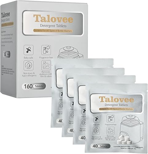 Bloque de lavado oficial para todo tipo de lavadoras de biberones, 160 tabletas de detergente