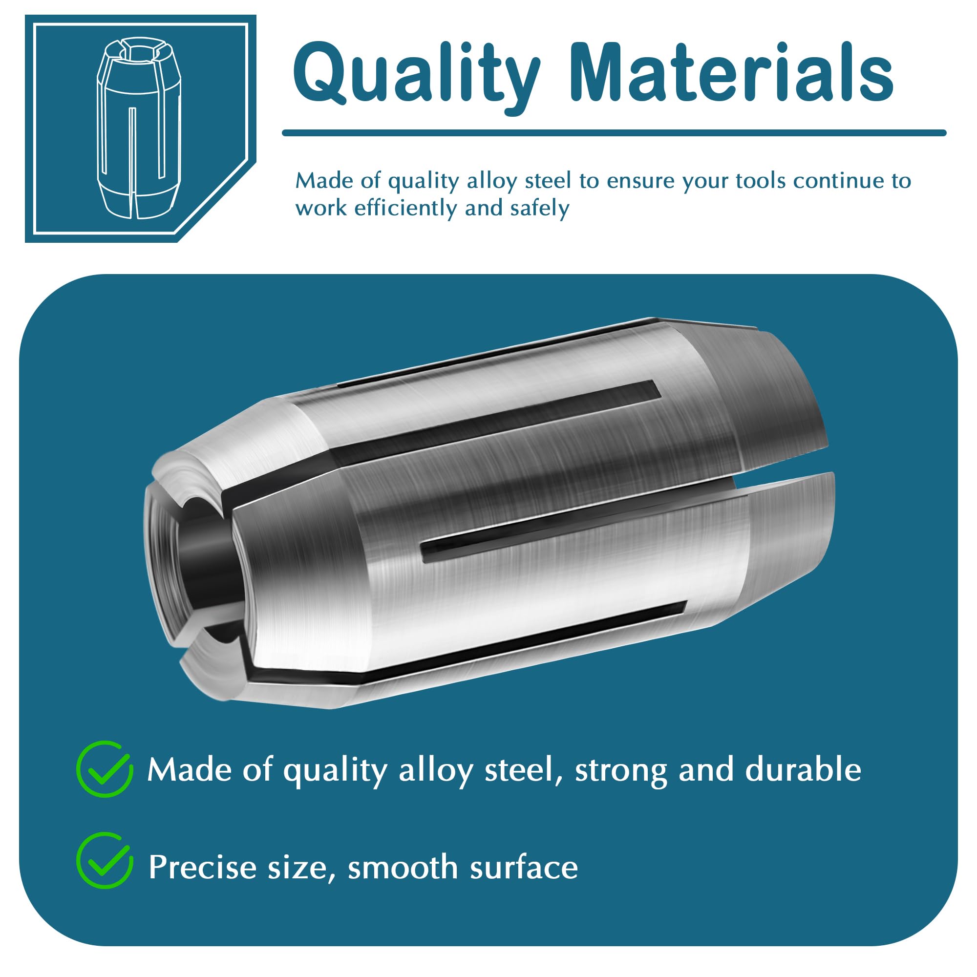 Dreyoo Collet Kit - Drywall Cutout Tool Replacement -4 Dreyoo Collet Kit - Drywall Cutout Tool Replacement -4