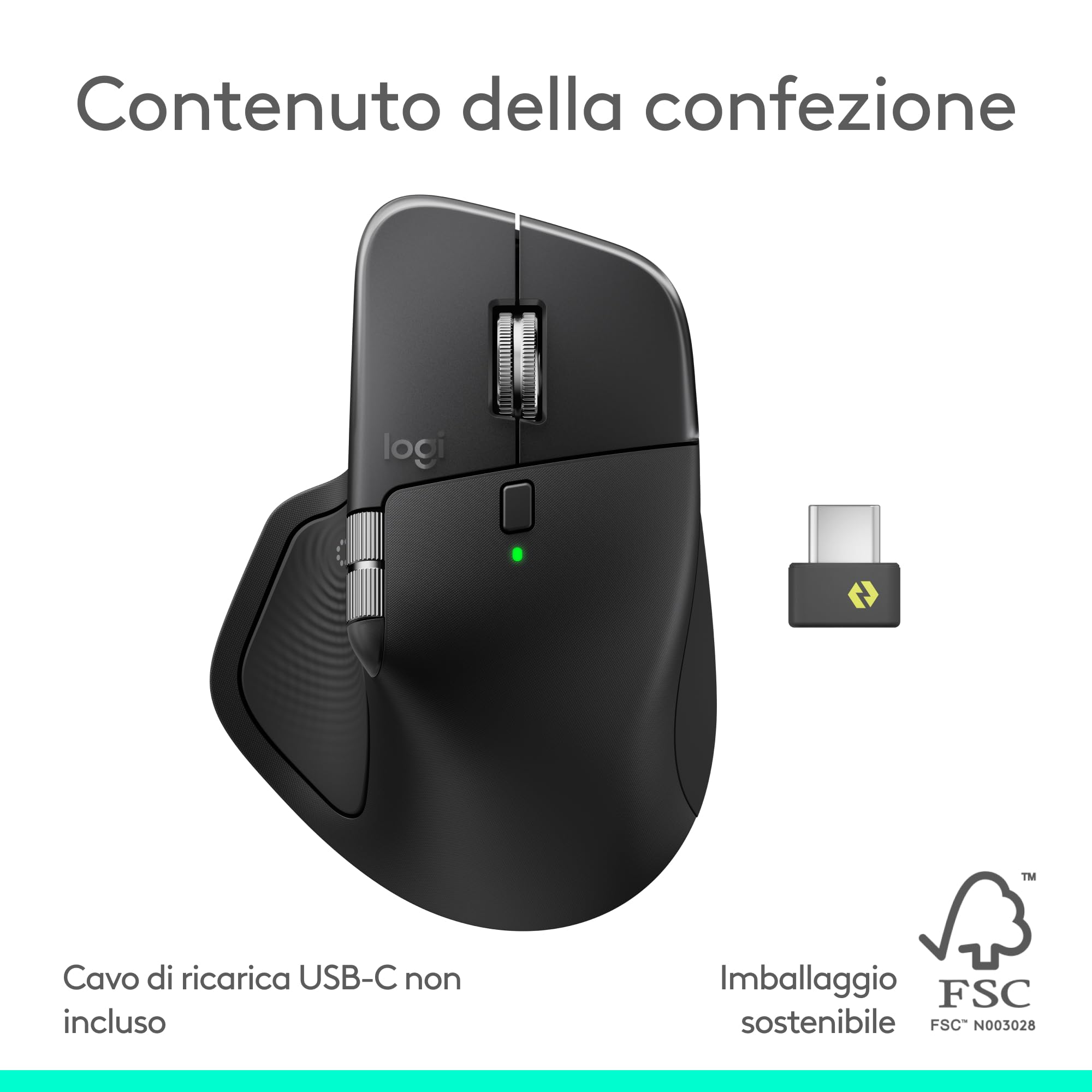 Logitech MX Master 4 myszka bezprzewodowa ergonomiczna z szybkim przewijaniem USB-C Bluetooth