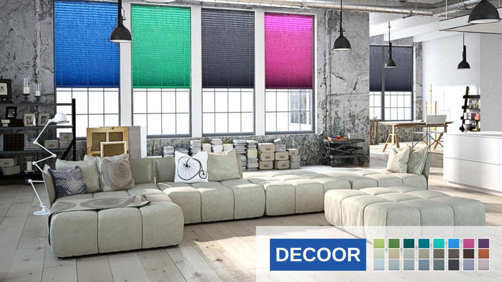 Store Plissé 60x200cm Noir Occultants sans Perçage Facile À Installer Store Enrouleur pour Les Fenêtres et Les Portes Intimité et Protection Contre Le Soleil Ouverture à Double Sens