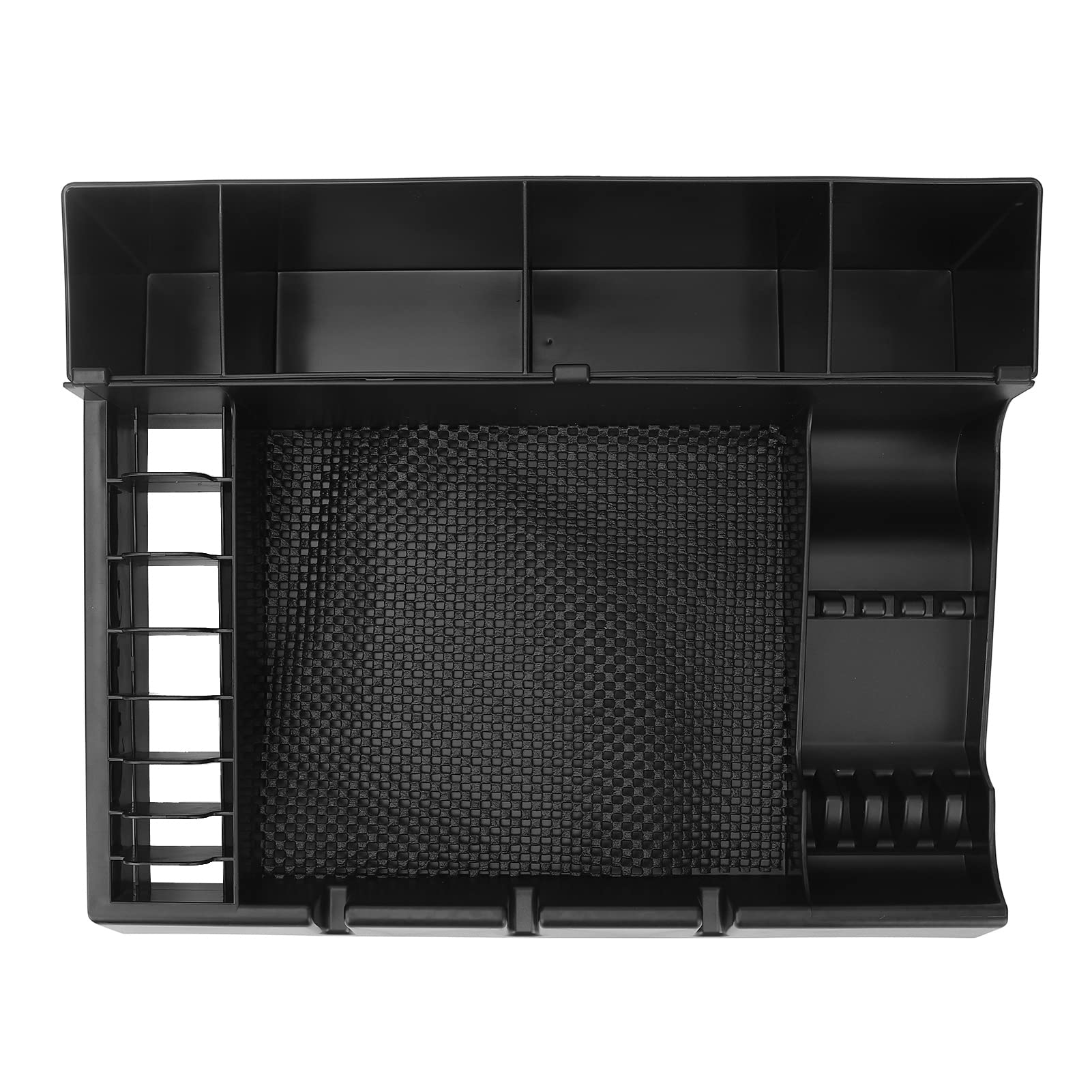 Organisateur de fournitures de rasage, boîte de rangement compartimentée antidérapante de grande capacité pour salle de bain