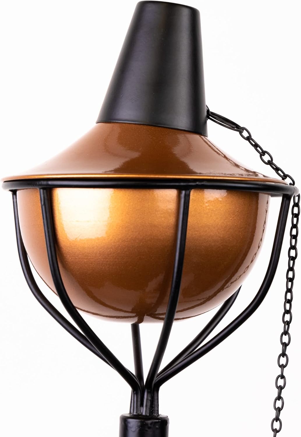 Nеw Arrіvаlѕ Dusq | 4-in-1 Outdoor Garden Torches with Table Top Stands and Deck Mounts / Great For Tiki Parties, Use with Regular or Citronella Torch Fuel (4-Pack, Copper)