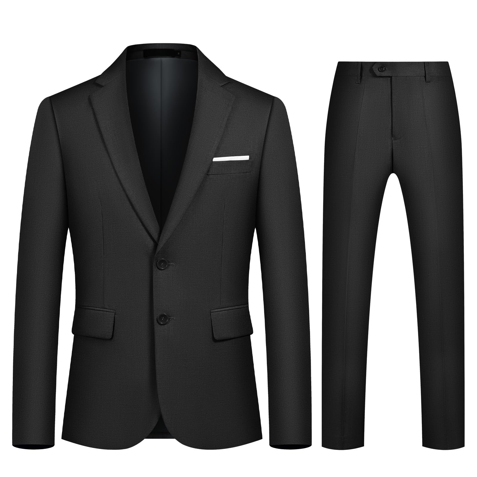 Anzug Herren 2 Teilig Slim Fit Anzüge Business Herrenanzug Hochzeit 2-Teilig Sakko Hose Formal Dinner Suit