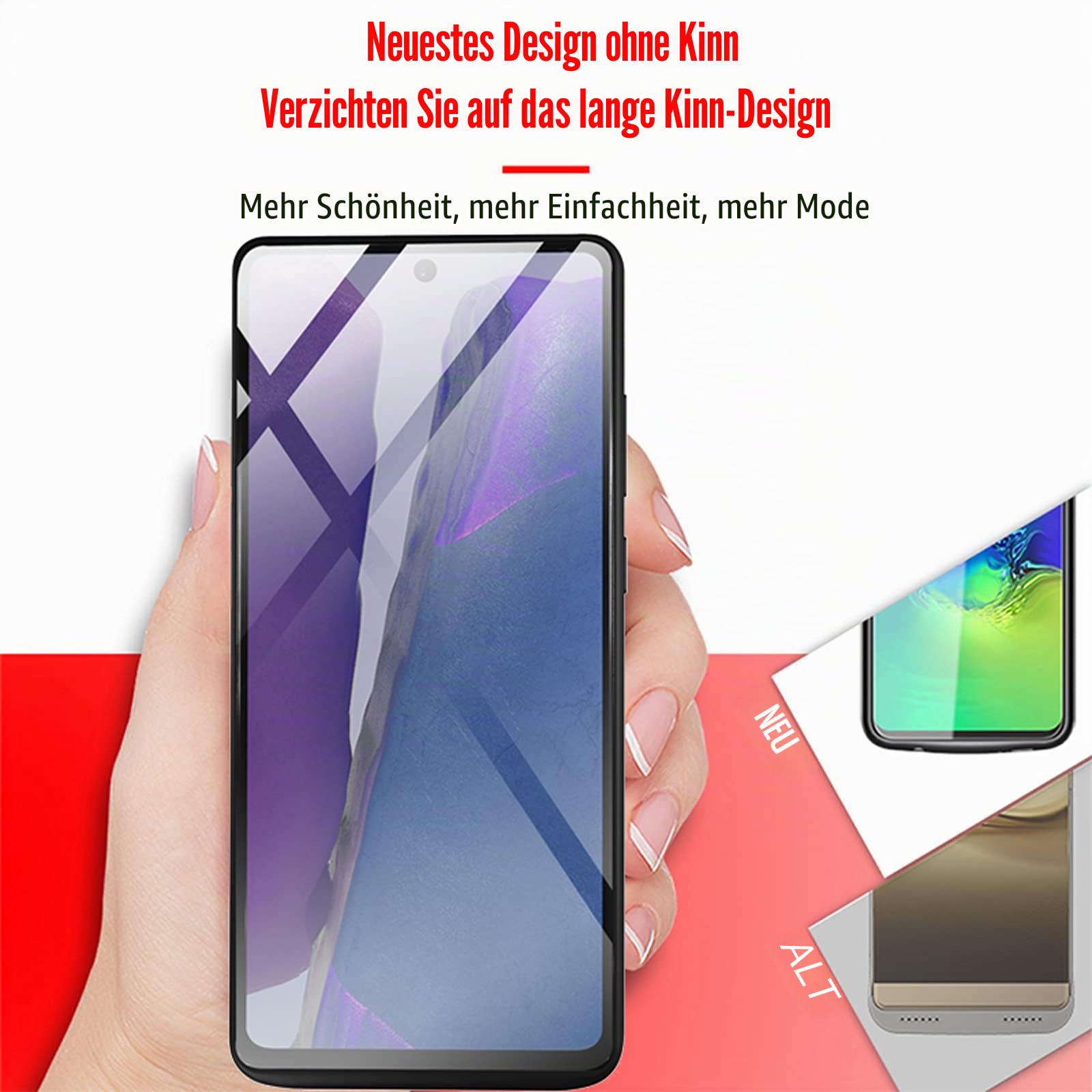 Akkuhülle für Samsung Galaxy S20 FE mit Ständer, 5000 mAh, schlank, tragbar, wiederaufladbar, erweitertes Akku-Ladegerät, Powerbank, Galaxy S20FE 5G, Ladehülle, 15,7 cm (6,2 Zoll), mit Displayschutz,