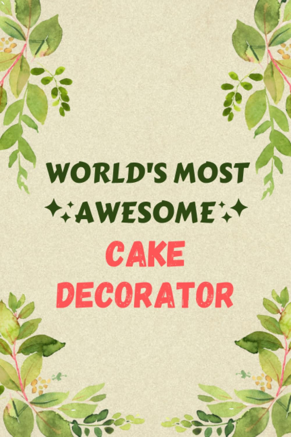 Cake Decorator Notebook