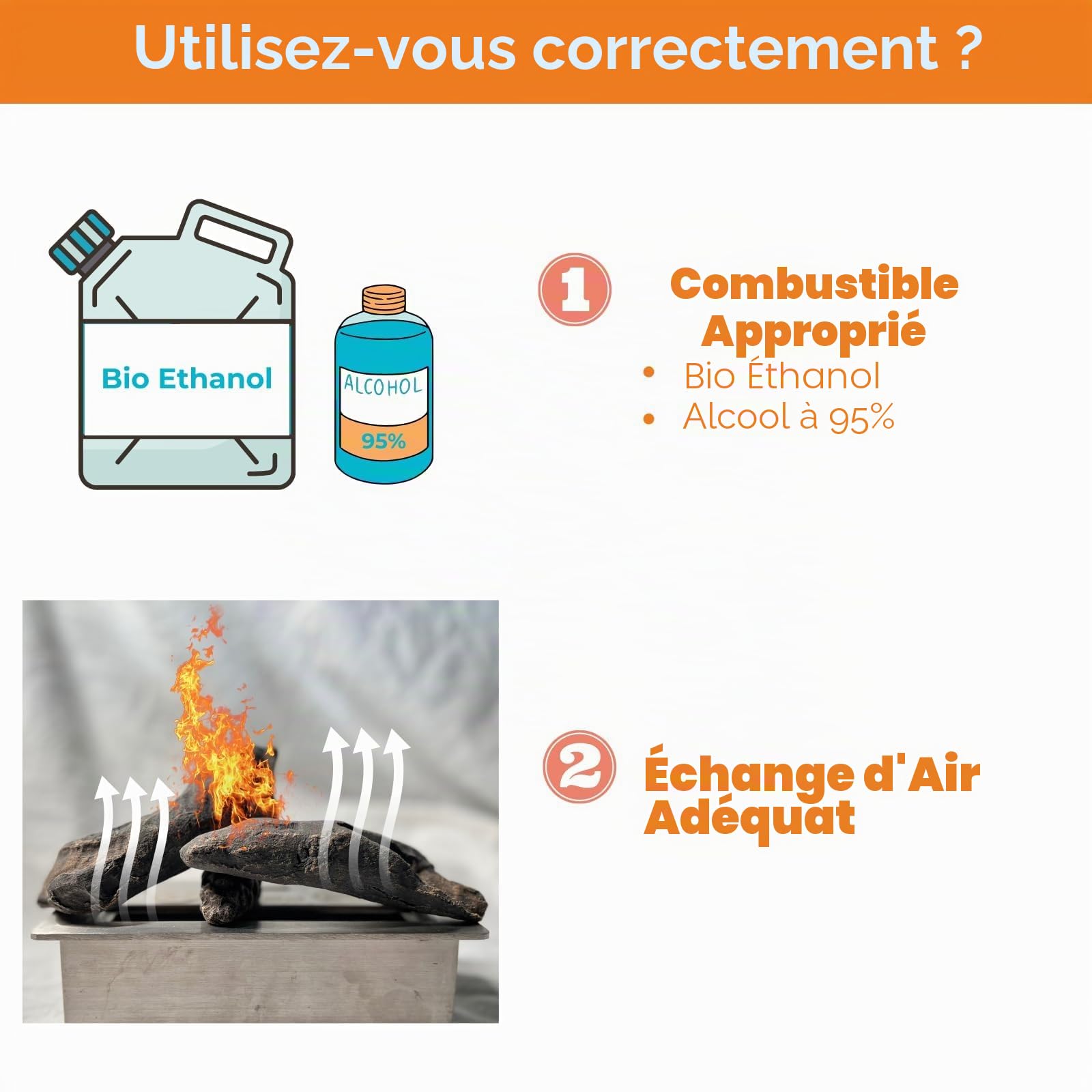 heyfurni Lot de 10 bûches décoratives en céramique pour cheminée au bioéthanol-pour intérieur et extérieur-avec Inserts à gaz ventilés-sans Ventilation…