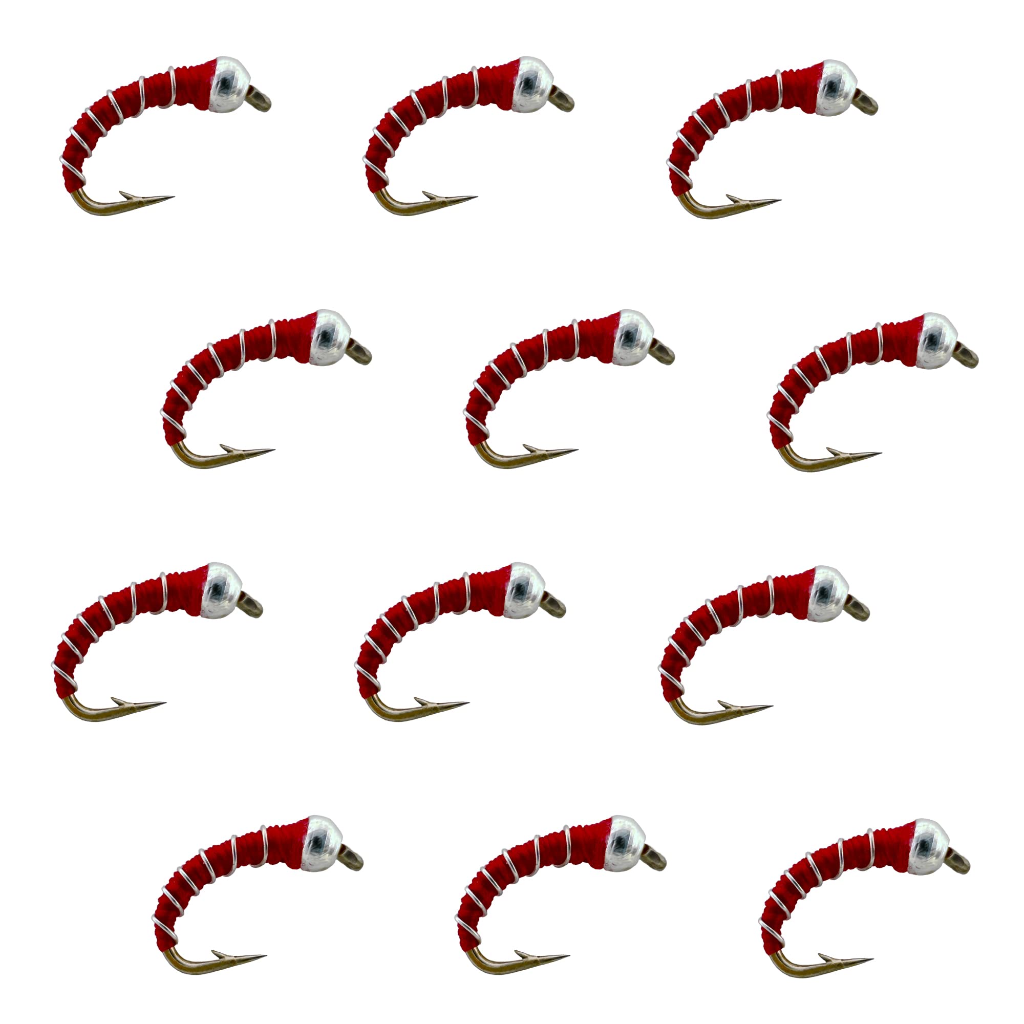 Thor Outdoor Zebra Midge Nymph Fly - Wet Fly Fishing Flies for Trout, Bluegill, and Other Panfish