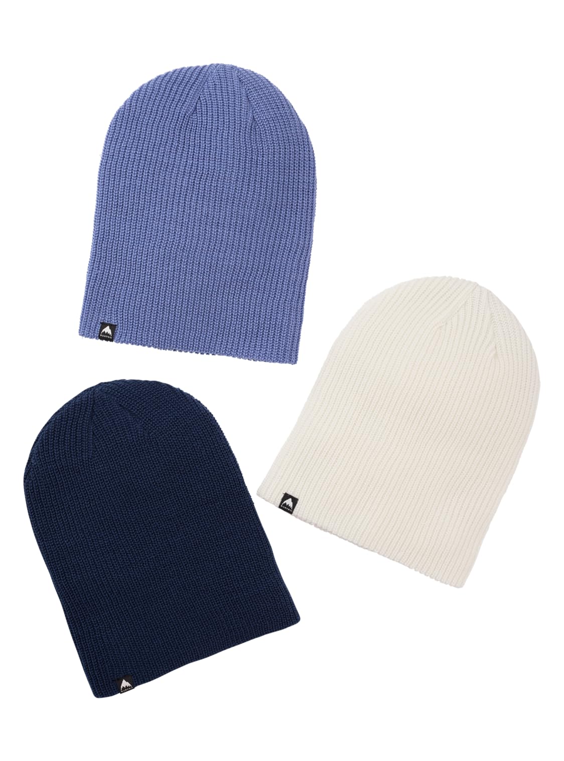 Burton Recycled DND Beanie (3 Pack), Dress Blue/Stout White/Slate Blue, One Size