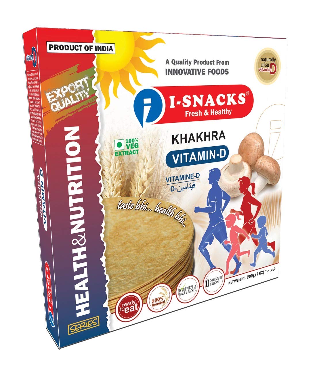 I-SNACKS Vitamin- D Khakhra