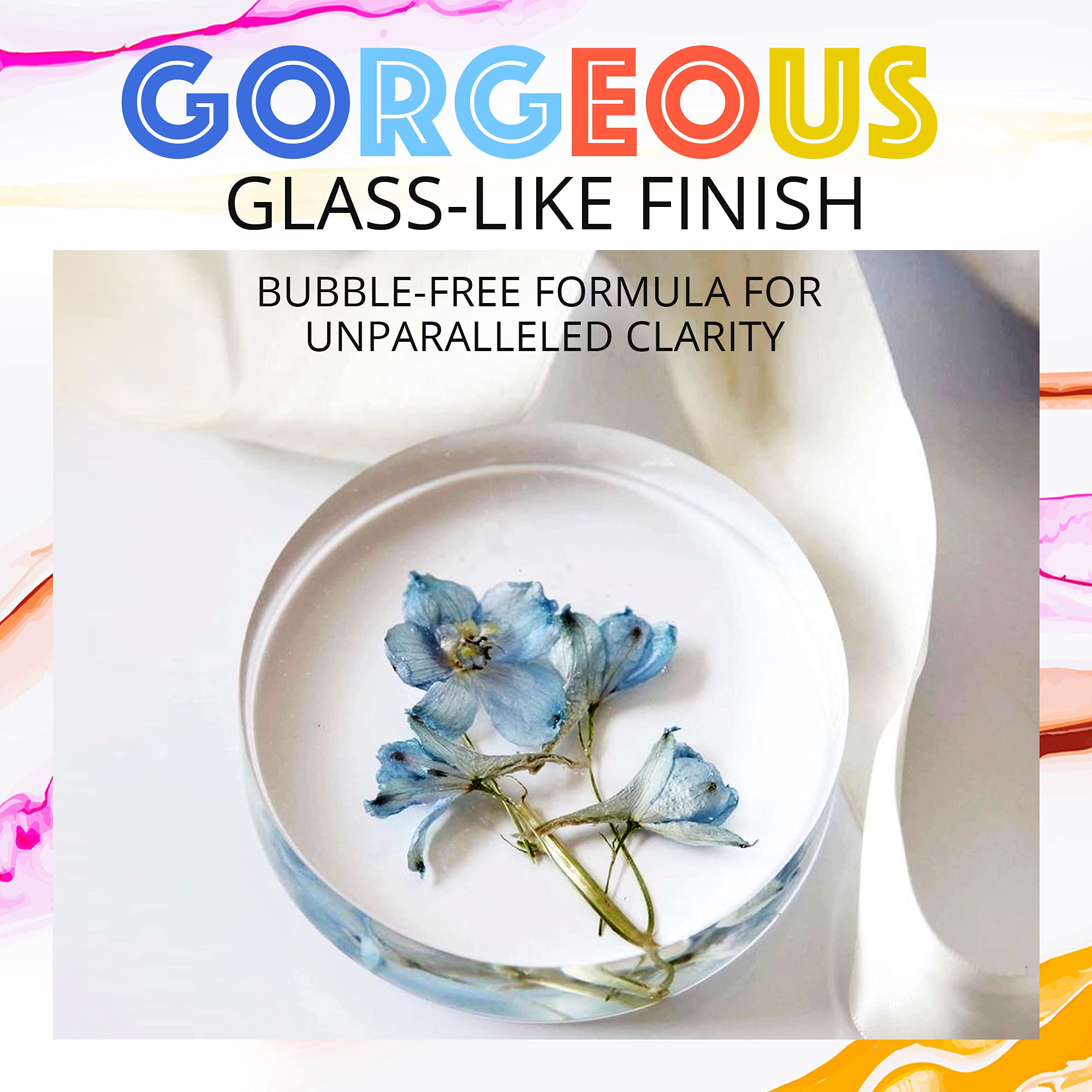 CRAFT RESIN Epoxy Resin Kit Crystal Clear Resin & Hardener Casting