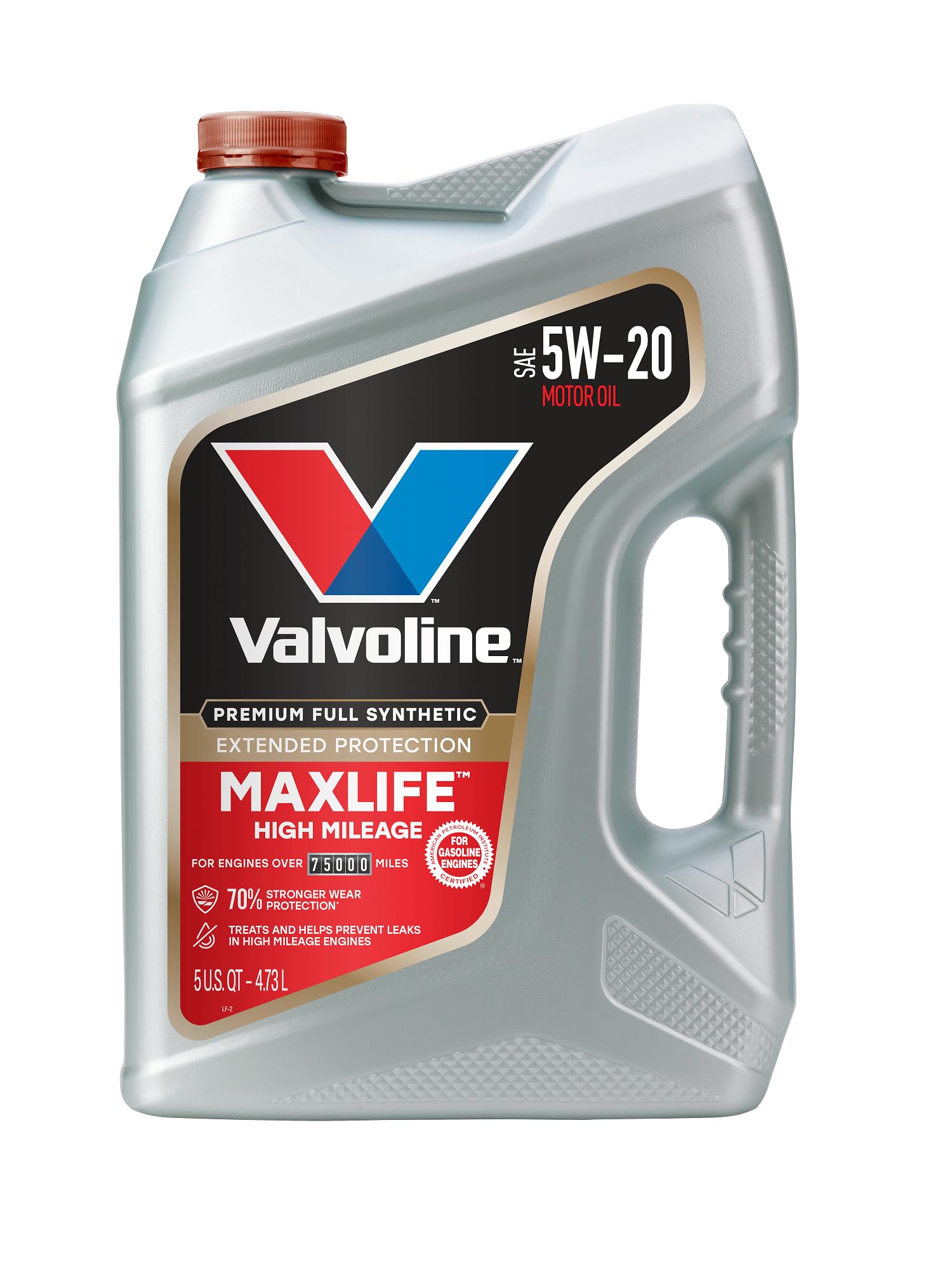 MaxLife Extended Protection High Mileage 5W-20 Full Synthetic Motor Oil 5 Quart