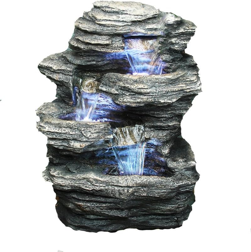 Hi-Line Gift Ltd Rock 4-Level Fountain