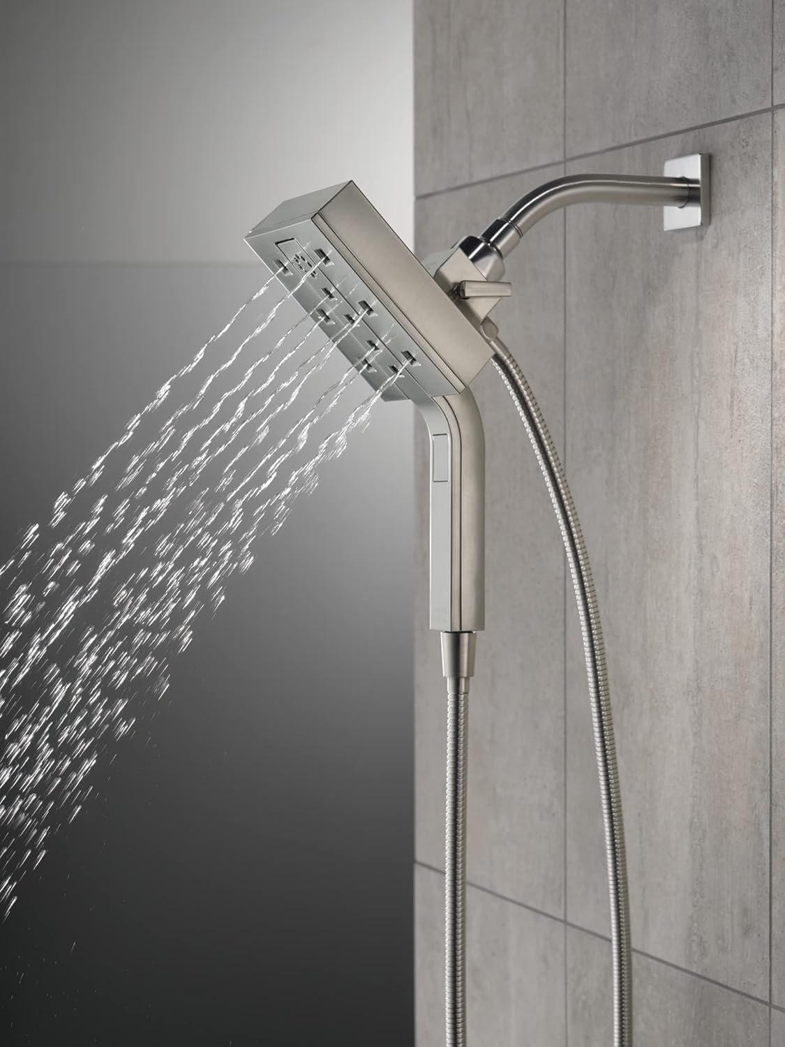 Delta Faucet 58473-SS-PR25 Universal Showering Combo, 2.5 GPM Water Flow, Lumicoat Stainless