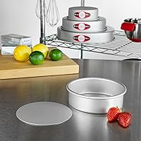 Vista 44 de Molde para tarta redondo de aluminio anodizado Fat Daddio con base extraíble