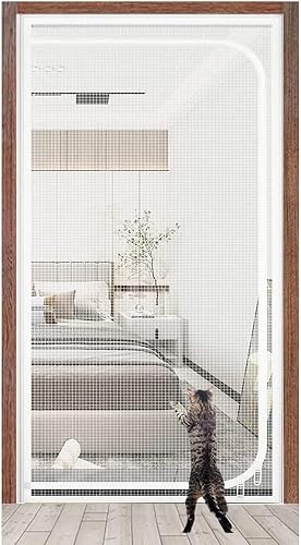 BOGDTF Puerta mosquitera para Gatos 95 cm x 200 cm, Puerta mosquitera para Mascotas