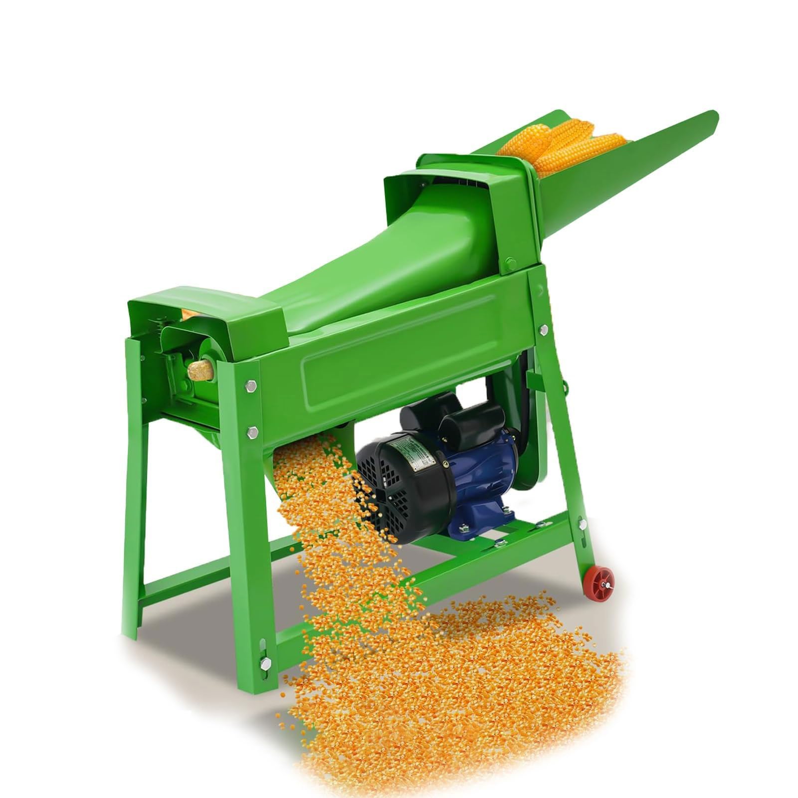 Macchina Sheller per mais - Trebbiatrice elettrica, potenza 4KW, uscita 1800kg/h, strumento efficiente di rimozione del kernel per aziende agricole, serbatoio di alimentazione ingrandito