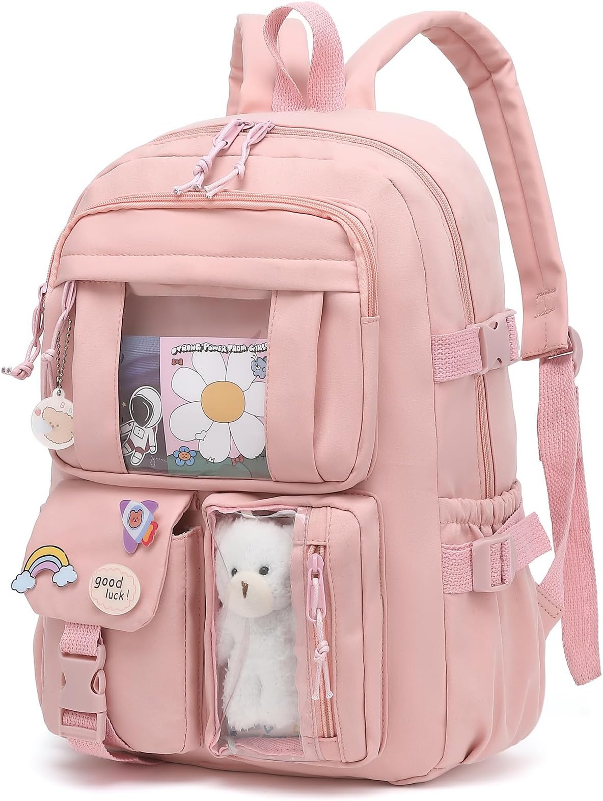 HUILIUSUOSchool Backpack for Girls Teen, Middle Bookbags Elementary High, Cute Kids Backpack, Laptop Backpack For College Women Middle High School Teen Girls Bookbag Travel Daypack