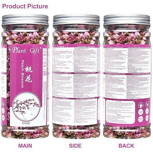 Miniatura 9 de Plant Gift Té seco de flor de durazno flor, flor de melocotones secos, flores de melocotón Té de hierbas Salud 40G