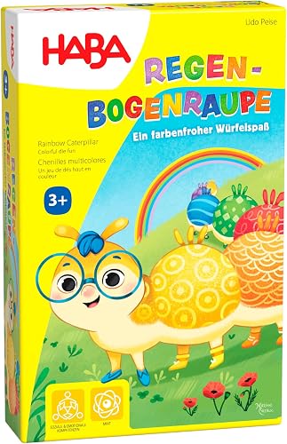 HABA 1306985001 Juego de Oruga Arco Iris, Multicolor