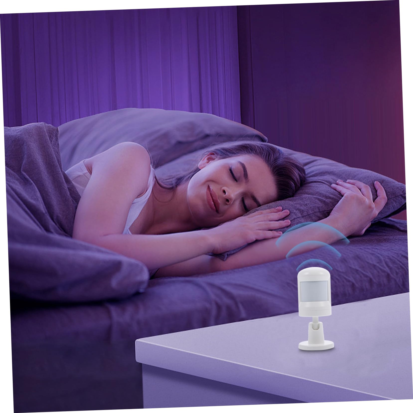 Pir Bewegungsmelder Funk Sensor Weiß für Zuhause mit Weitwinkel