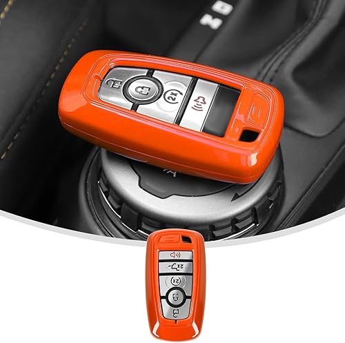 Linskip Funda para llavero de 5 botones compatible con Ford Fusion Mustang Bronco F150 Edge Explorer Expedition Escape Ecosport Ranger Sport Raptor