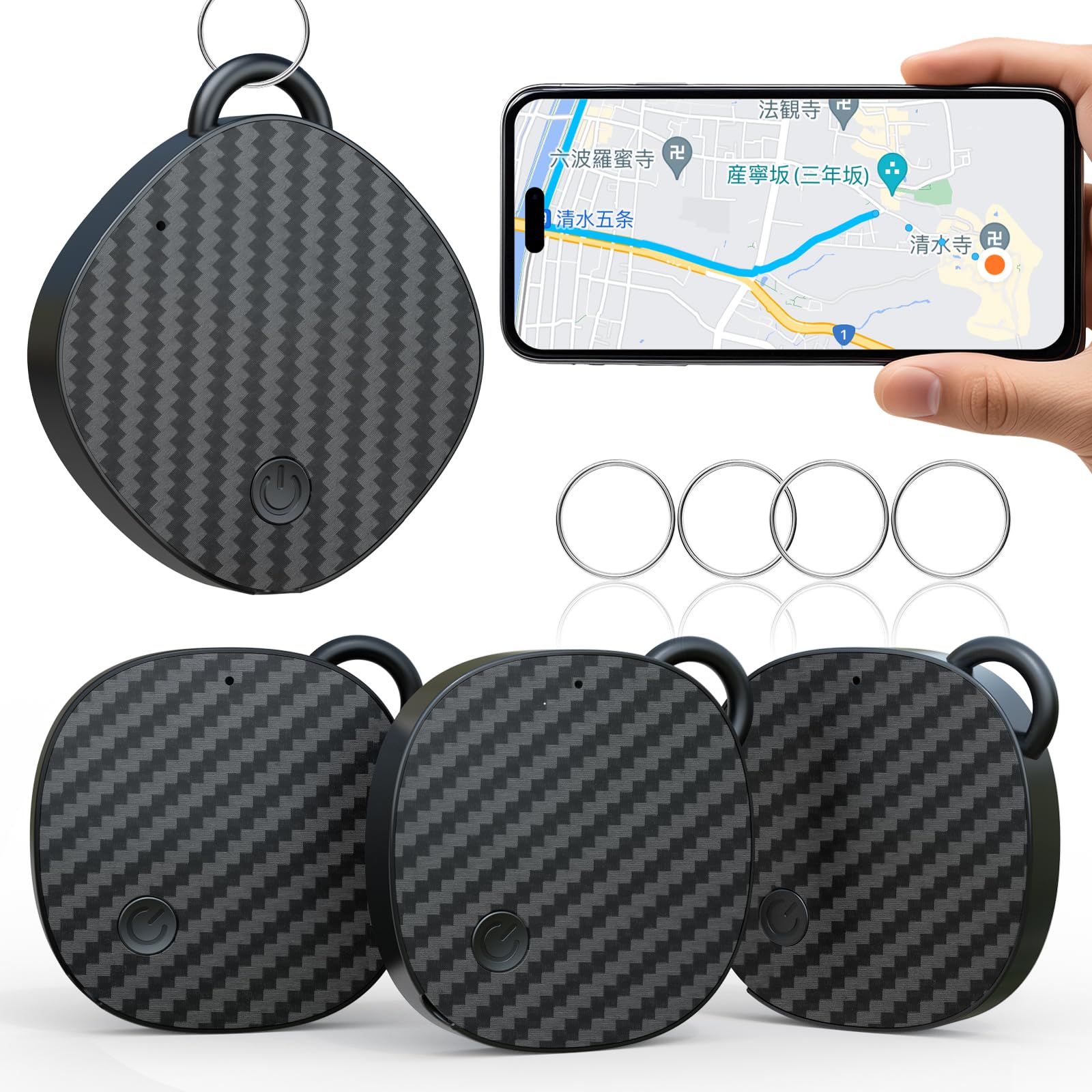 【1個250円】【999円】 KTEBO エアタグ iOS専用 紛失防止タグ 4個セット