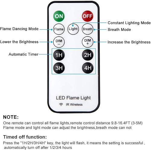 Miniatura 4 de Luz LED con efecto de llama, recargable por USB, lámpara de mesa de llama para exteriores, impermeable, regulable, 4 modos, linterna con efecto de