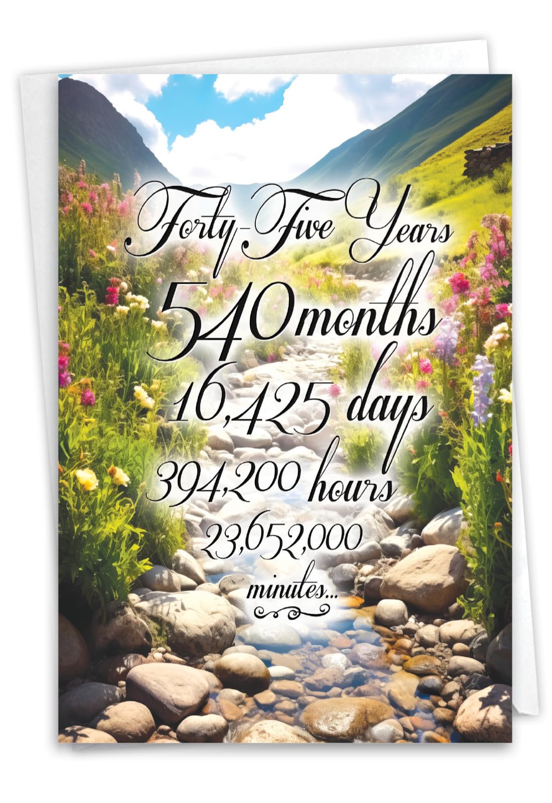 45 Year Time Count: Hysterical Recovery Greeting Card — image 1