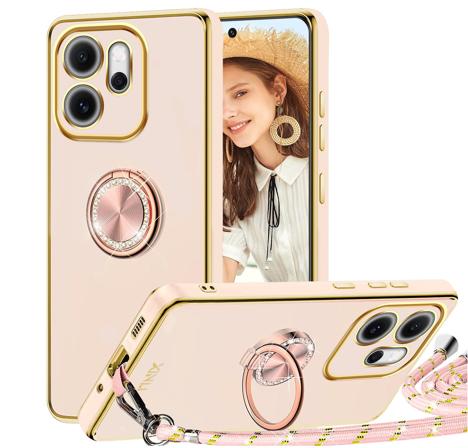 UPLAI Magnetisch hoesje voor OPPO Reno 14 FS (OPPO Reno 14F 5G/4G) met